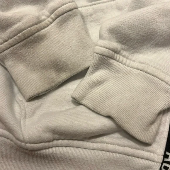 Abercrombie and Fitch Fleece lined Jacket Blue Ombe Moose Logo - Picture 9 of 9